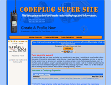 Tablet Screenshot of codeplugsupersite.com